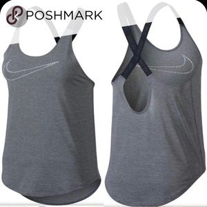 Nike Workout Gray Top Dry Fit Women’s